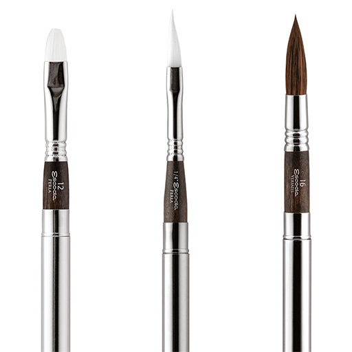 ESCODA ASTUCCIO IN TESSUTO PER PENNELLI TASCABILI - BLACK SET SERIE 1272