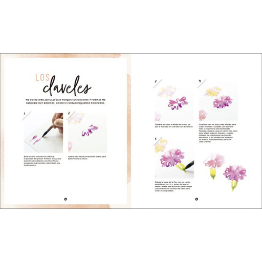 FLORES A LA ACUARELA - MANUAL DE ACUARELA