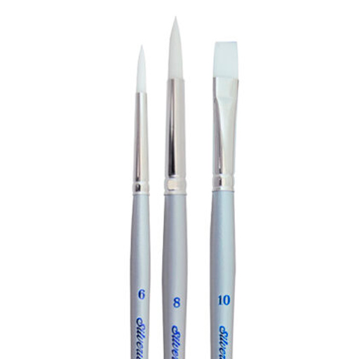 SILVER BRUSH SILVERWHITE SET OF 3 BASIC BRUSHES SERIES 1520S