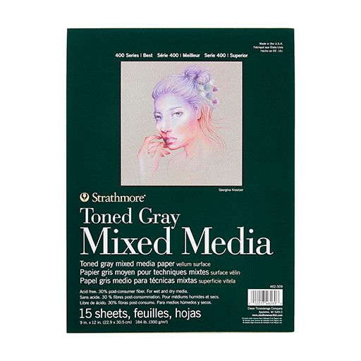 STRATHMORE 400 SERIES RECYCLED TONED MIXED MEDIA BLOCK 300 G