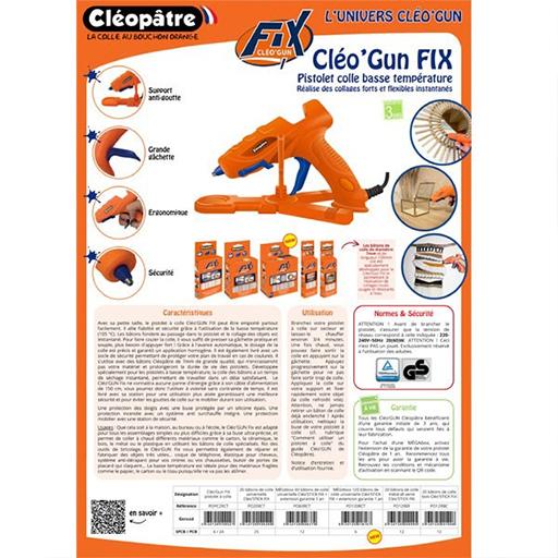 CLÉOPÂTRE BOX SET CLÉO STICKS FOR GLASS AND METAL