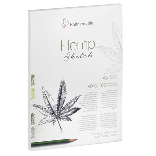 HAHNEMÜHLE HEMP SKETCH BLOC DE CROQUIS 80 G 60 % FIBRE DE CHANVRE 40 % COTON