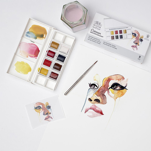 WINSOR & NEWTON SET DE BOLSILLO ACUARELA COTMAN - RETRATO