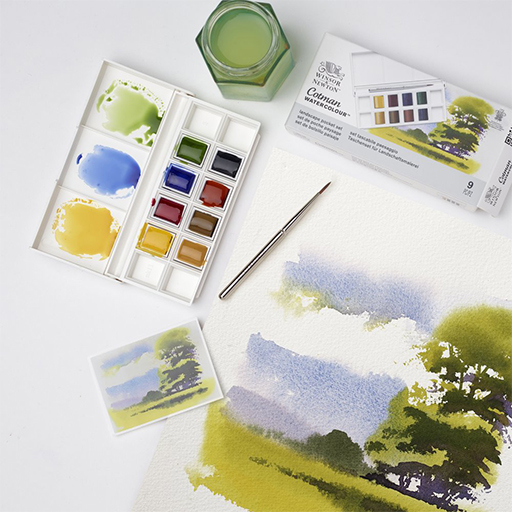 WINSOR & NEWTON SET DE BOLSILLO ACUARELA COTMAN - PAISAJE