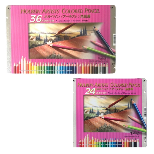 HOLBEIN ARTISTS' COLORED PENCIL SET BUNTSTIFTE IM METALLETUI
