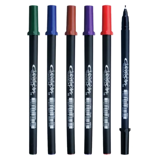 SAKURA PIGMA CALLIGRAPHER PEN SET 6 ROTULADORES