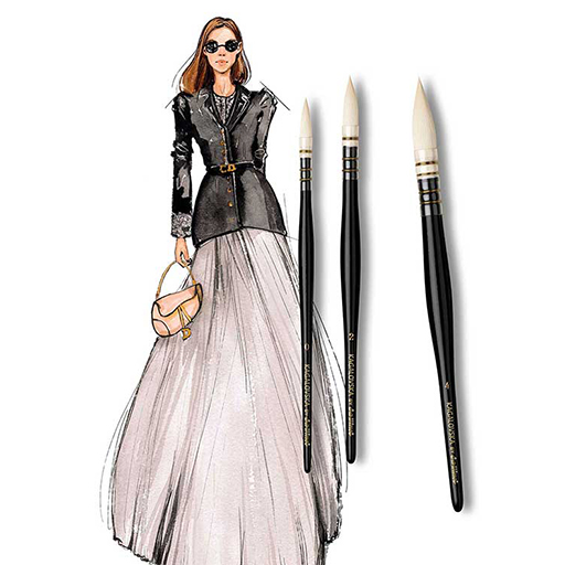 KAGALOVSKA BY DA VINCI SIGNATURE EDITION AQUARELLPINSEL- SET