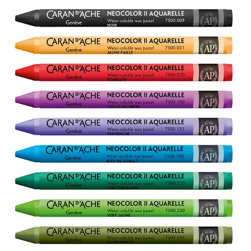 CARAN D'ACHE NEOCOLOR II PASTELLI A CERA ACQUERELLABILI