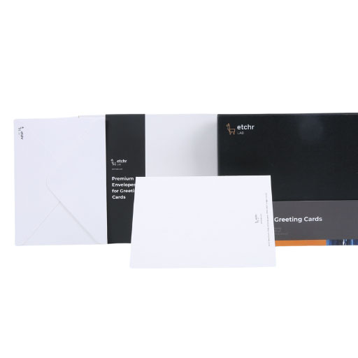 ETCHR TARJETAS DE FELICITACIÓN DE PAPEL ACUARELA 300 G GRANO FINO 100% ALGODÓN