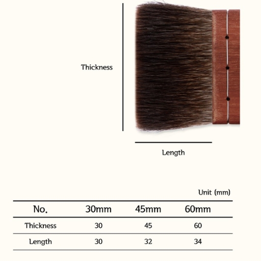 HEREND FLAT MOTTLER BRUSH PETIT GRIS SQUIRREL SERIES F-1000