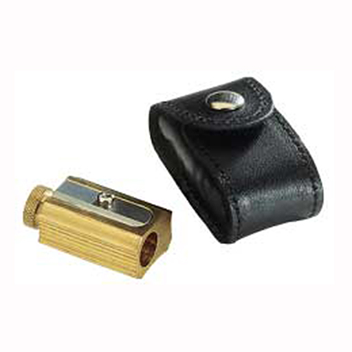 DUX ADJUSTABLE BRASS PENCIL SHARPENER WITH CASE AND BOX