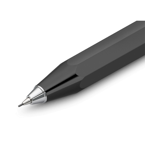 KAWECO PORTAMINAS 0,7 MM SERIE SPORT SKYLINE NEGRO CROMADO