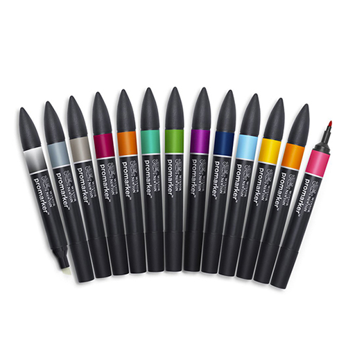 WINSOR & NEWTON PROMARKER SET OF 12+1 TATTOO TONES