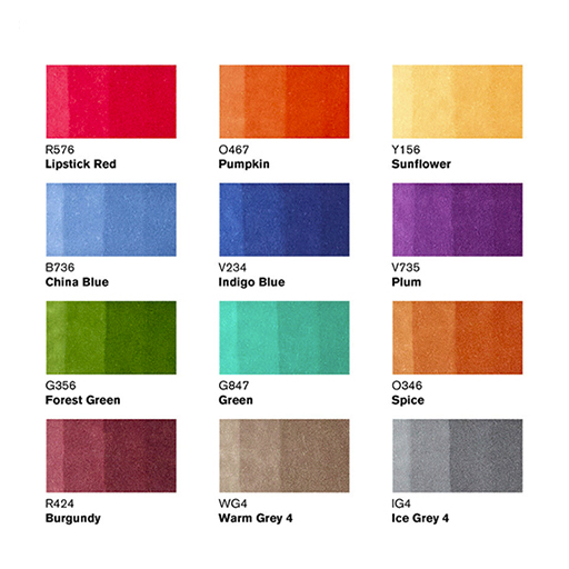 WINSOR & NEWTON PROMARKER SET OF 12+1 TATTOO TONES