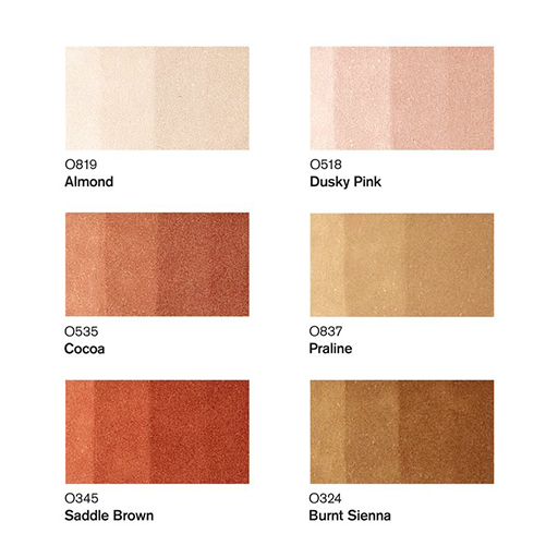 WINSOR & NEWTON PROMARKER BRUSH SET OF 6 SKIN TONES