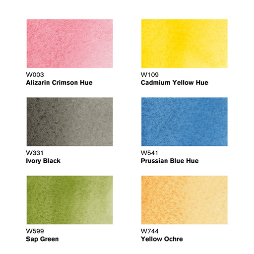 WINSOR & NEWTON PROMARKER WATERCOLOUR SET 6 TONS BASIQUES