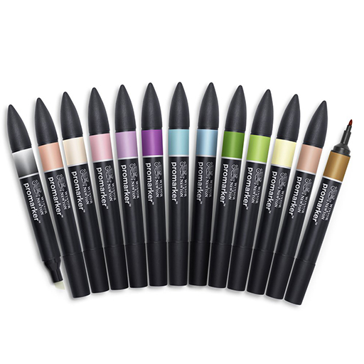 WINSOR & NEWTON PROMARKER SET OF 12+1 MANGA FANTASY