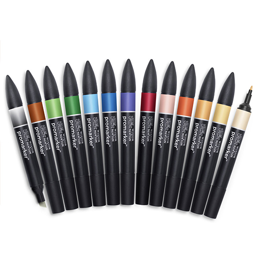 WINSOR & NEWTON PROMARKER SET 12 +1 MANGA EXPANSIÓN PACK 1
