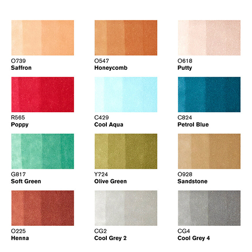 WINSOR & NEWTON PROMARKER SET OF 12+1 MANGA EXPANSION PACK 2
