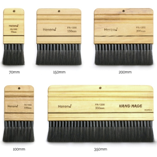 HEREND FLAT WIDE BRUSH BUFFALO HAIR SHORT HANDLE SERIES FR-1200