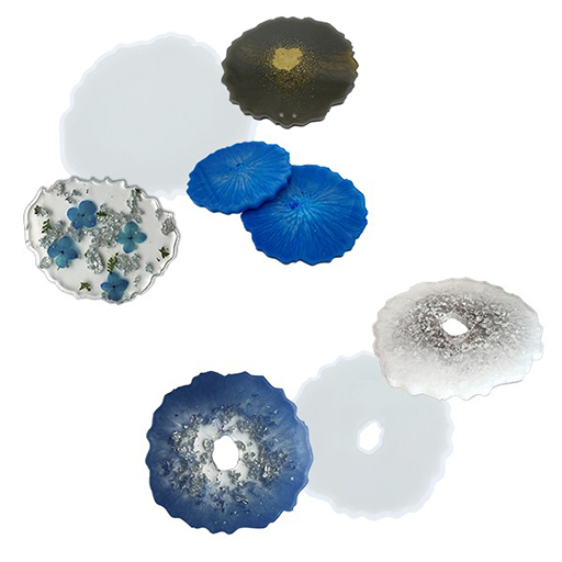 CLEOPATRE MOLDE DE SILICONA PARA RESINA 2 GEODES