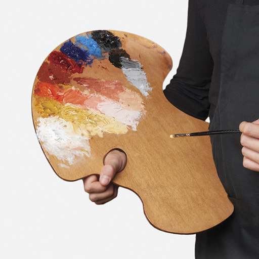 NEW WAVE PALETA DE PINTOR EXPRESSIONIST CONFIDANT NATURAL STAIN WOOD - PARA ZURDOS