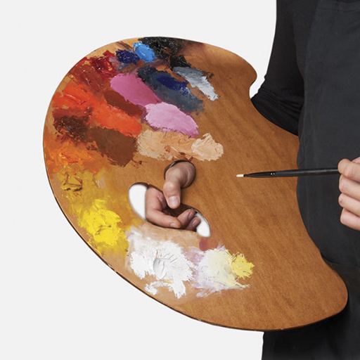 NEW WAVE PALETA DE PINTOR GRAND VIEW CONFIDANT NATURAL STAIN WOOD - PARA ZURDOS