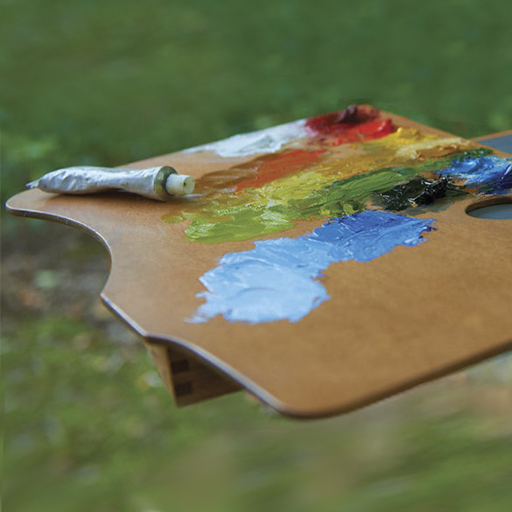NEW WAVE PALETA DE PINTOR HIGHLAND NATURAL STAIN WOOD - PARA DIESTROS