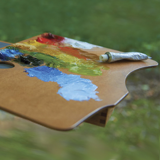 NEW WAVE PALETA DE PINTOR HIGHLAND NATURAL STAIN WOOD - PARA ZURDOS