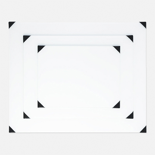 NEW WAVE POSH GLASS WHITE TABLETOP PALETTE