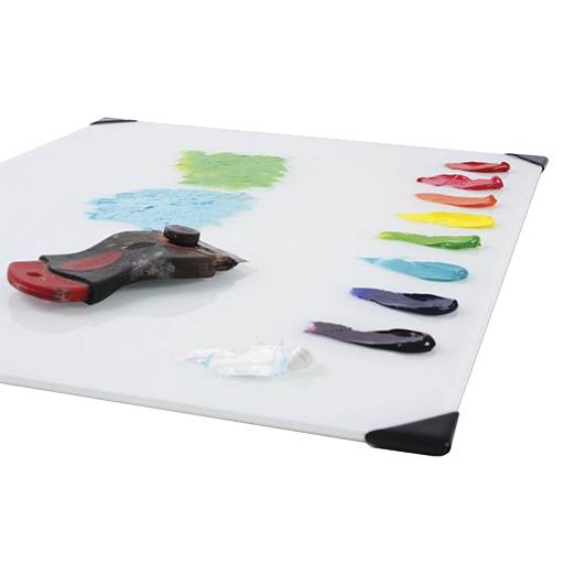 NEW WAVE POSH GLASS WHITE TABLETOP PALETTE
