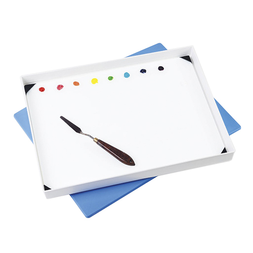 NEW WAVE POSH GLASS WHITE TABLETOP PALETTE