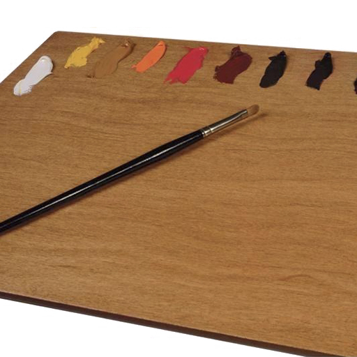 NEW WAVE POSH WOOD NATURAL STAINED TABLETOP PALETTE