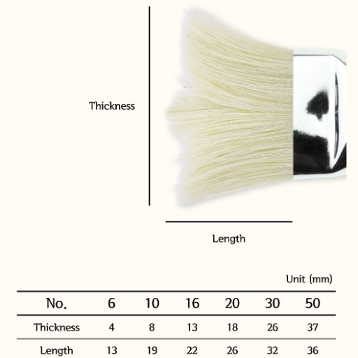 HEREND TEXTURE BRUSH PIG HAIR LONG HANDLE SERIES LF-4500