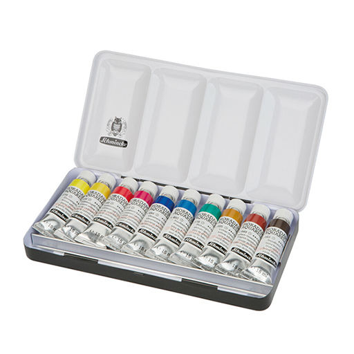 SCHMINCKE HORADAM AQUARELL WATERCOLOUR METAL TIN SET OF 10 X 15 ML TUBES