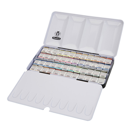 SCHMINCKE HORADAM AQUARELL CAJA ACUARELA METÁLICA - 48 MEDIOS GODETS