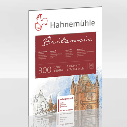 HAHNEMÜHLE BRITANNIA WATERCOLOUR PAPER BLOCK 300 G