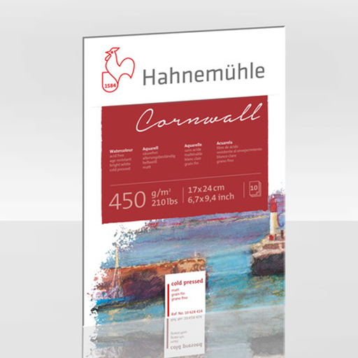 HAHNEMÜHLE CORNWALL WATERCOLOUR PAPER BLOCK 450 G