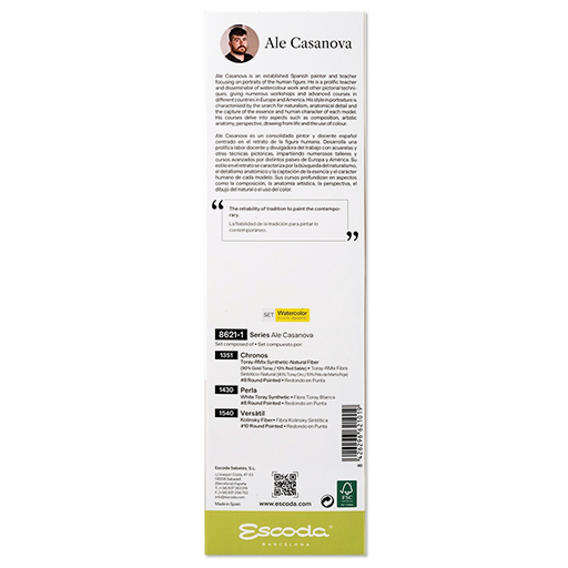 ESCODA SET DE PINCELES SIGNATURE COLLECTION EDICIÓN ESPECIAL ALE CASANOVA