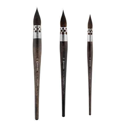 ESCODA ÚLTIMO EVOLUTION ROUND MOP BRUSH TENDO FIBRE SHORT HANDLE - JOAN COCH SPECIAL EDITION SERIES 1933