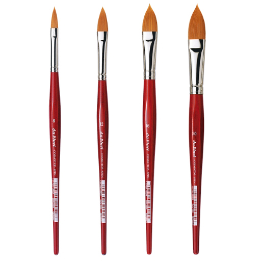 DA VINCI COSMOTOP SPIN OVAL-POINTED BRUSH SYNTHETIC FIBRE FOR WATERCOLOUR SERIES 5584