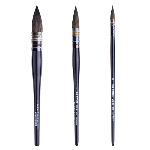 DA VINCI COSMOTOP MIX B RUNDER VERWASCHPINSEL FÜR AQUARELL SERIE 438