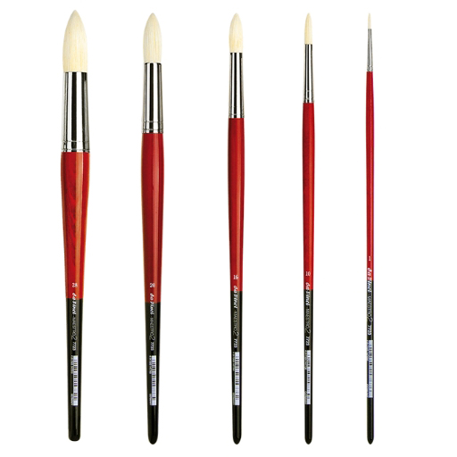 DA VINCI MAESTRO-2 PINCEL DE CERDA REDONDO PARA ÓLEO Y ACRÍLICO MANGO LARGO SERIE 7723