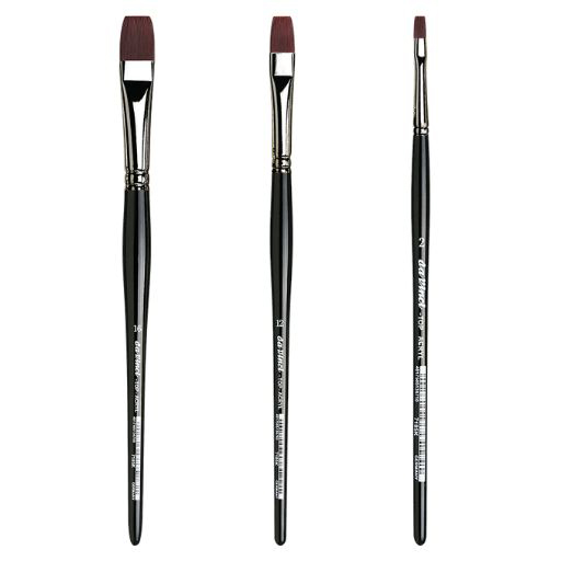 DA VINCI TOP-ACRYL FLACHPINSEL SYNTHETIKFASERN KURZER STIEL SERIE 7185K