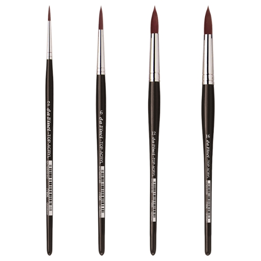 DA VINCI TOP ACRYL PINCEL SINTÉTICO REDONDO MANGO CORTO SERIE 7785K