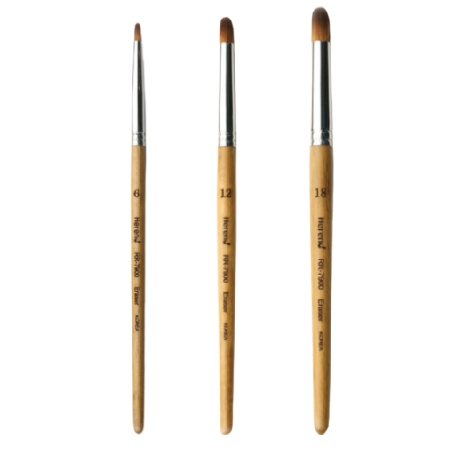 HEREND SET OF 3 ERASER BRUSHES SHORT HANDLE SERIES RR-7900