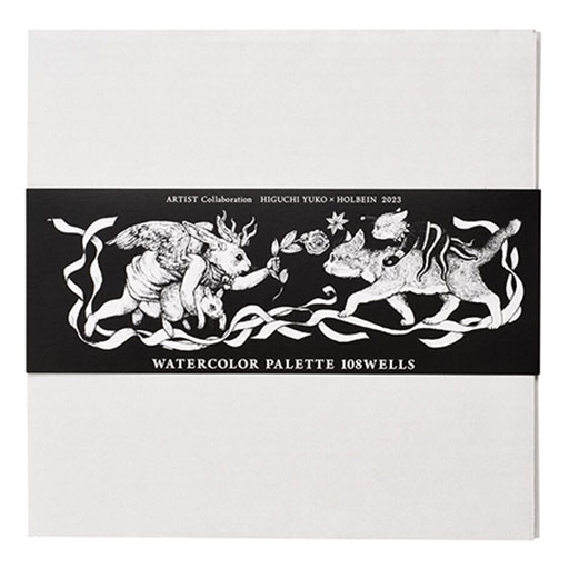 HOLBEIN KERAMIKPALETTE MIT 108 FARBMULDEN - HIGUCHI YUKO X HOLBEIN 2023 AUSGABE