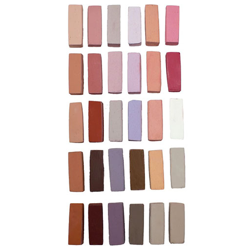 TERRY LUDWIG CARDBOARD BOX OF 30 SOFT PASTELS BASIC PORTRAIT SELECTION