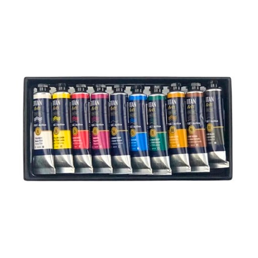 TITAN ARTS EXTRA FINE ACRYLFARBEN BASICS SET 10 X 20 ML