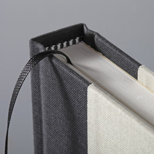 CLAIREFONTAINE TRAVEL NOTEBOOK CLOTH-COVERED HARDCOVER STITCHED BINDING WHITE PAPER 180 G